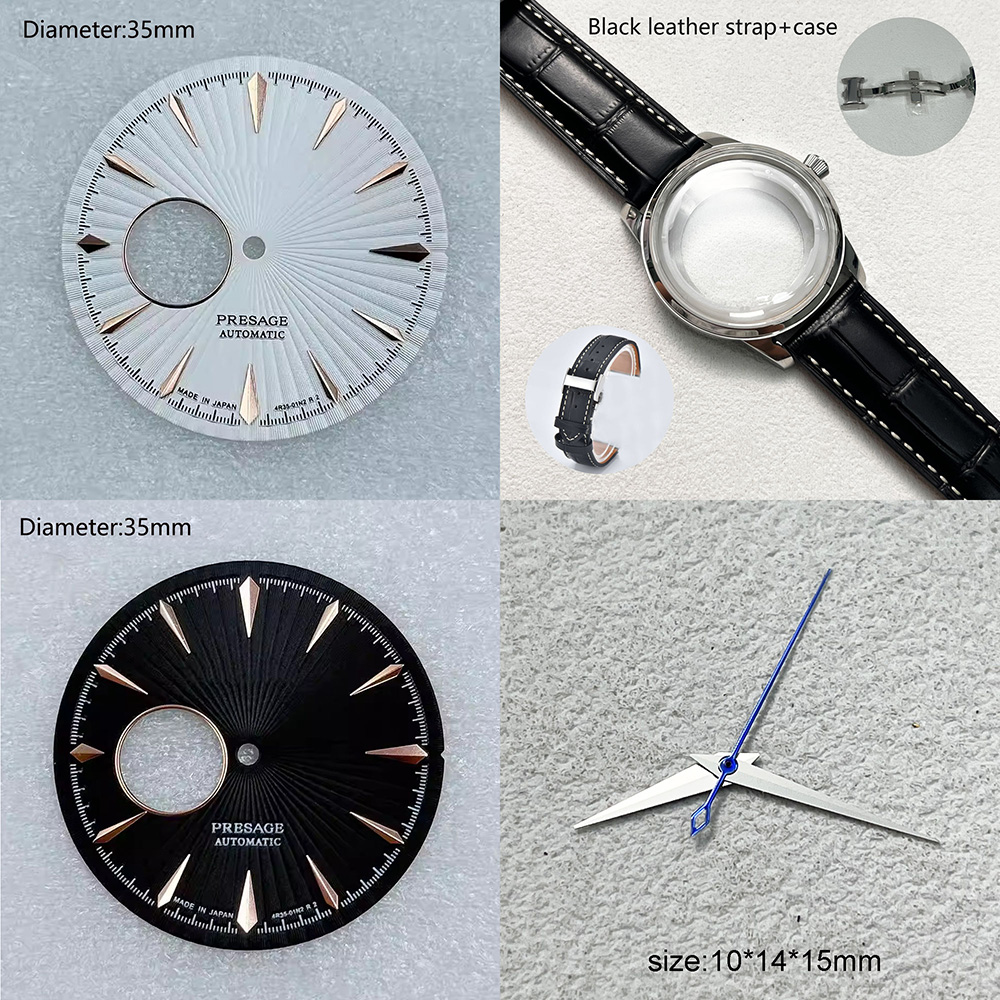 Seiko Watch Presage - NH38 35mm Sロゴダイヤル プレサージュSダイヤル オープンハートダイヤル スケルトンムーブメント