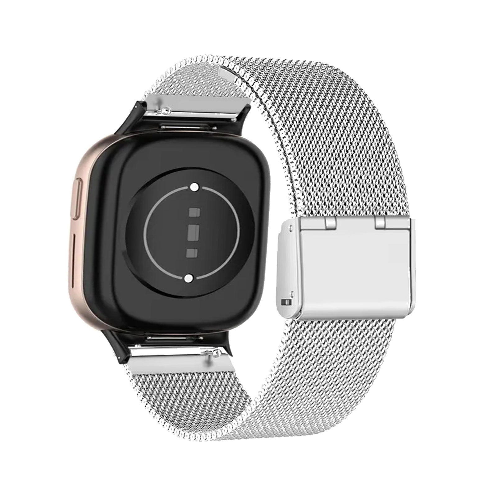 Mesh Strap Metal - Honor Watch 4 バンド用メタルバンド、ステンレススチールメッシュ通気性ストラップ