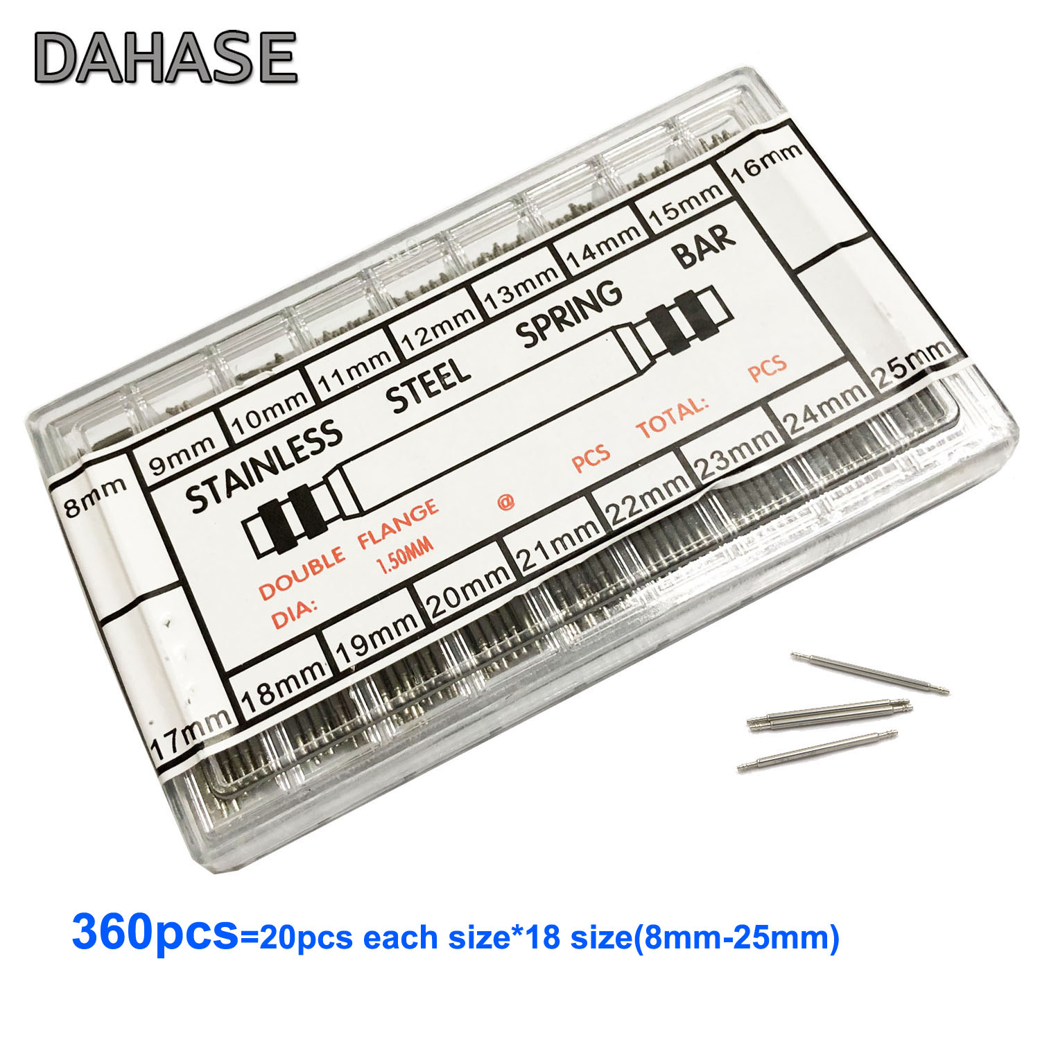 Spring Bar Tool Set - 360個の修復ツールキットセットピン8 9 10 11 12 13