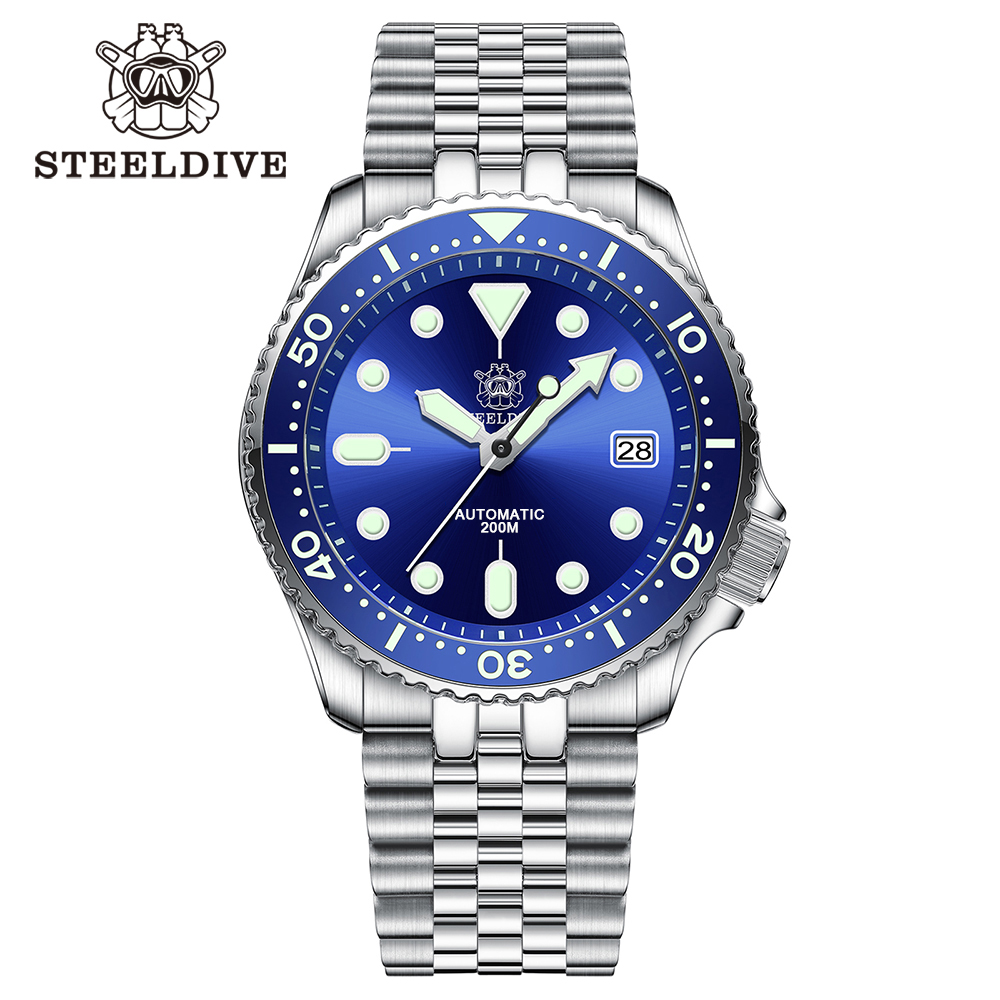 Seiko Watch Prospex - Steelidve-自動ダイブウォッチ,薄いタートル,arコーティング,サファイアガラス,防水200m,セラミックベゼルインサート,nh35,41.2mm