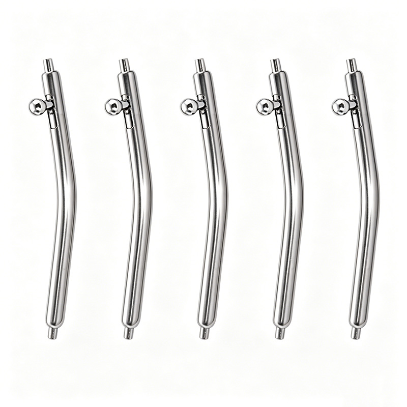 Curved Spring Bar - 直径1.5MMの湾曲したクイックリリーススプリングバー、ステンレス鋼製、16mm、18mm、20mm、22mm、24mm、26mmの時計ストラップ、時計ブレスレット、リンクピンに適合