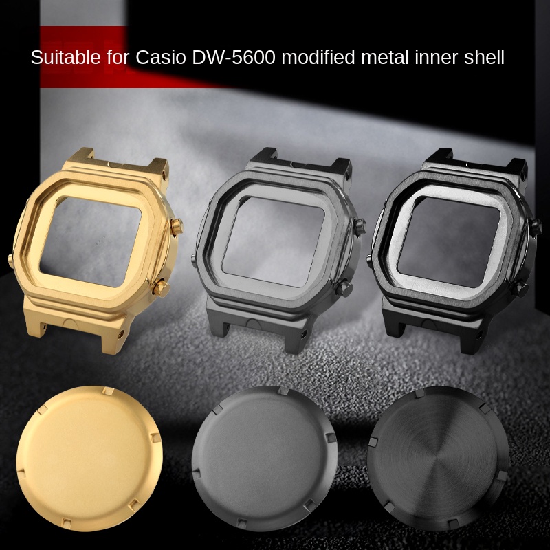 Casio Watch G-Shock Dw-5600 - ステンレス鋼インナーケースカシオ G-SHOCK 3229 DW5600E/BB/SK/UE/MS 修正セットケースベゼルメタル Mod