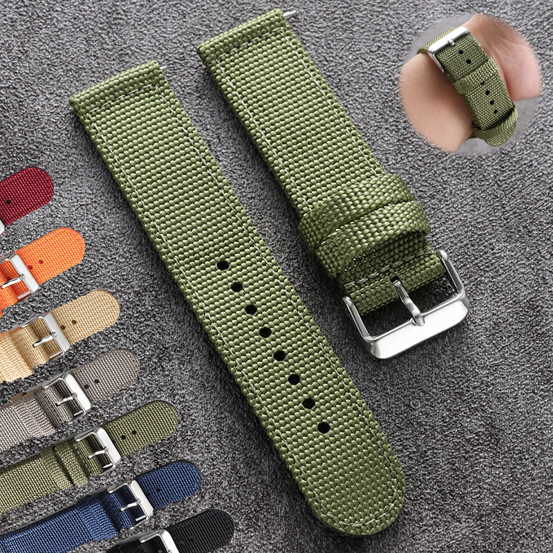 Canvas Strap Watch - 18 ミリメートル 20 ミリメートル 22 ミリメートル