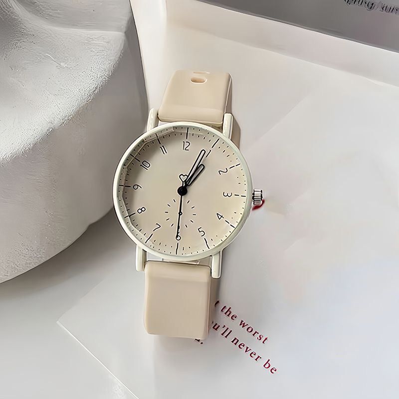 ファッションアラビア文字盤女性クォーツ時計キャンディーカラー - Silicone Band Women のレビューと価格