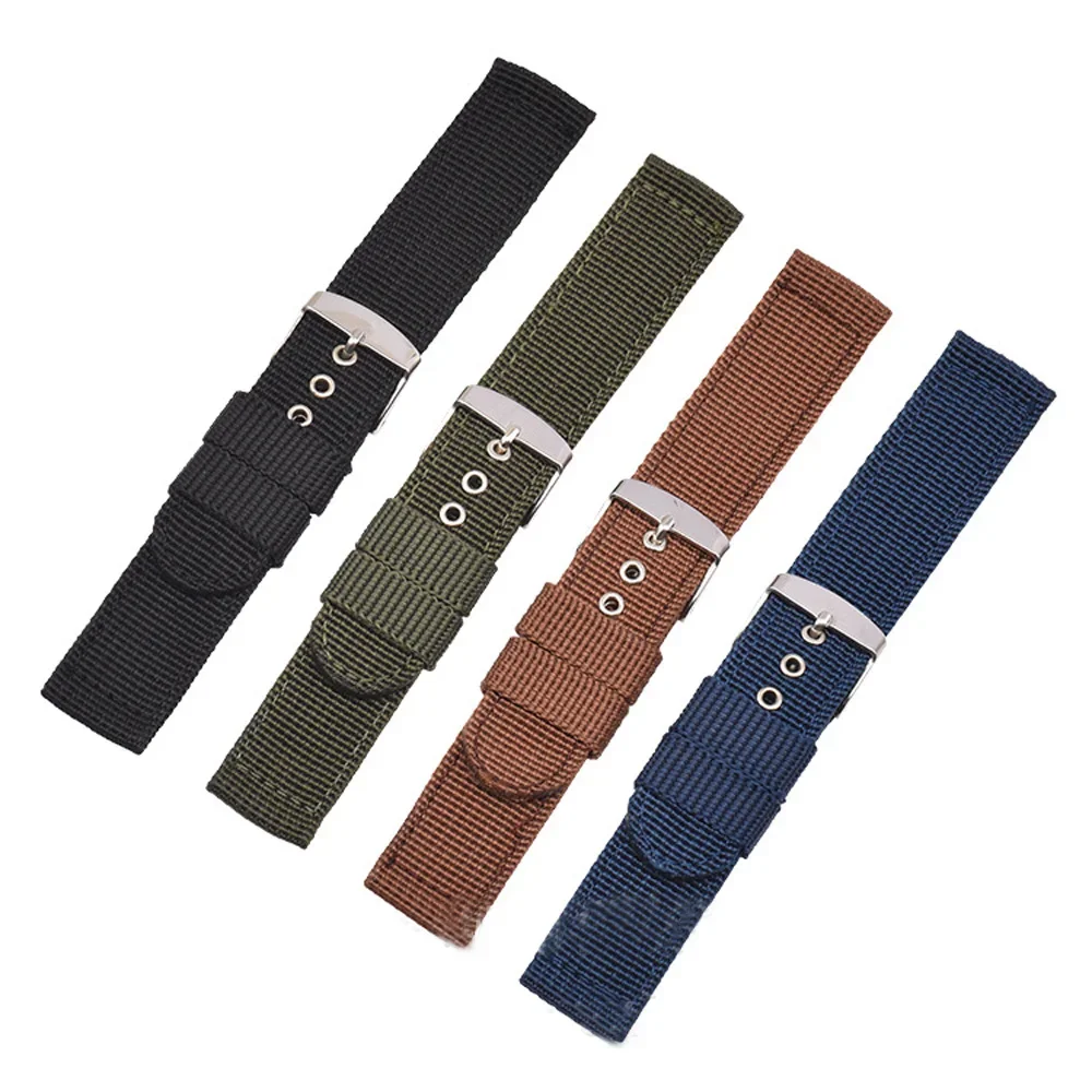 ユニバーサル交換用ナイロンストラップ,防水時計バンド,キャン - Canvas Strap Watch のレビューと価格