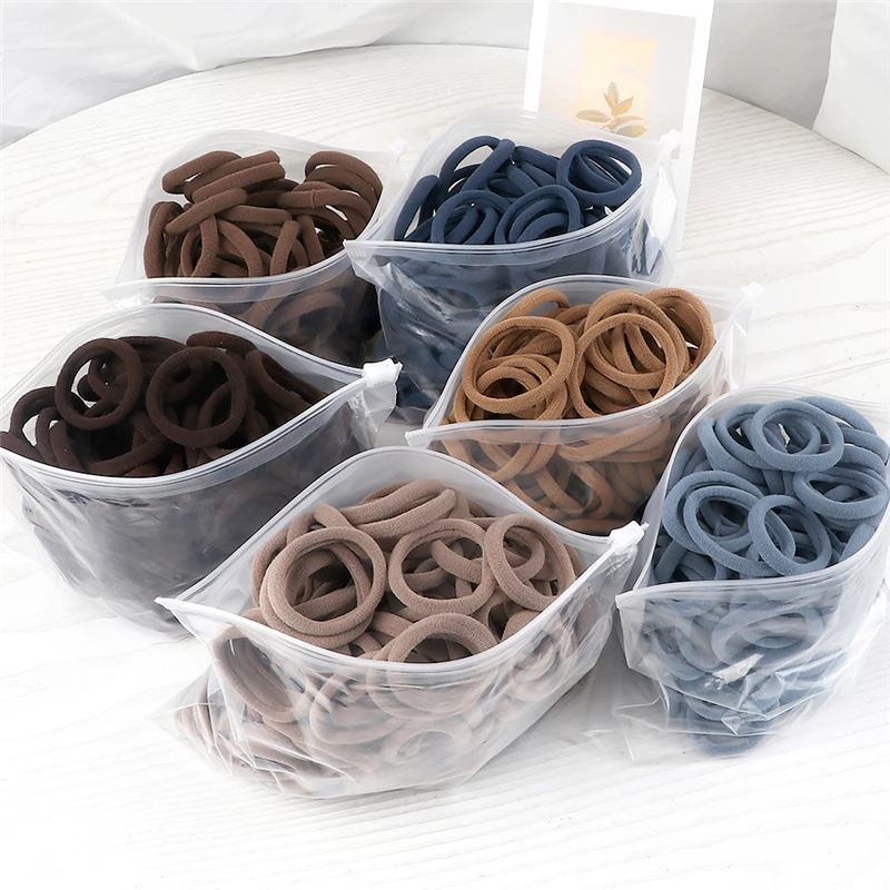 50 ピース/セット女性ガールズ基本ヘアバンド 4 センチメ - Silicone Band Women のレビューと価格