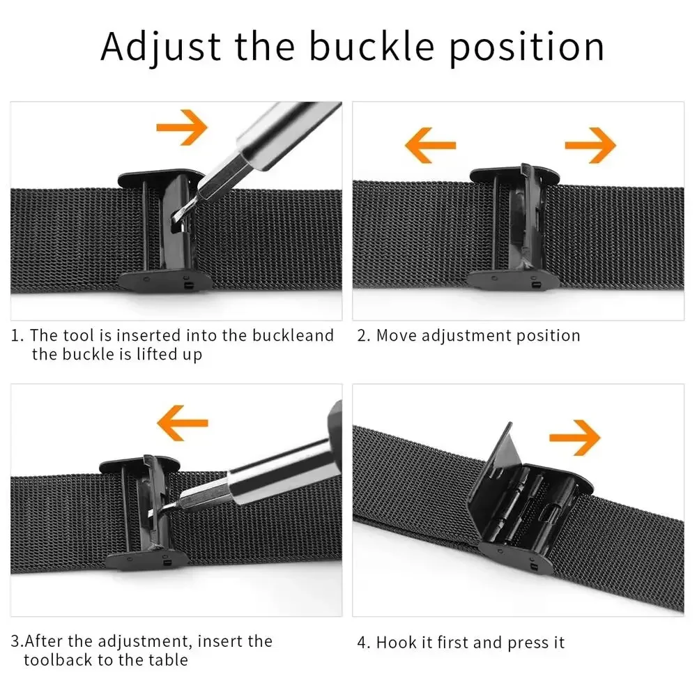 Honor Watch 4 バンド用メタルバンド、ステンレス - Mesh Strap Metal のレビューと価格