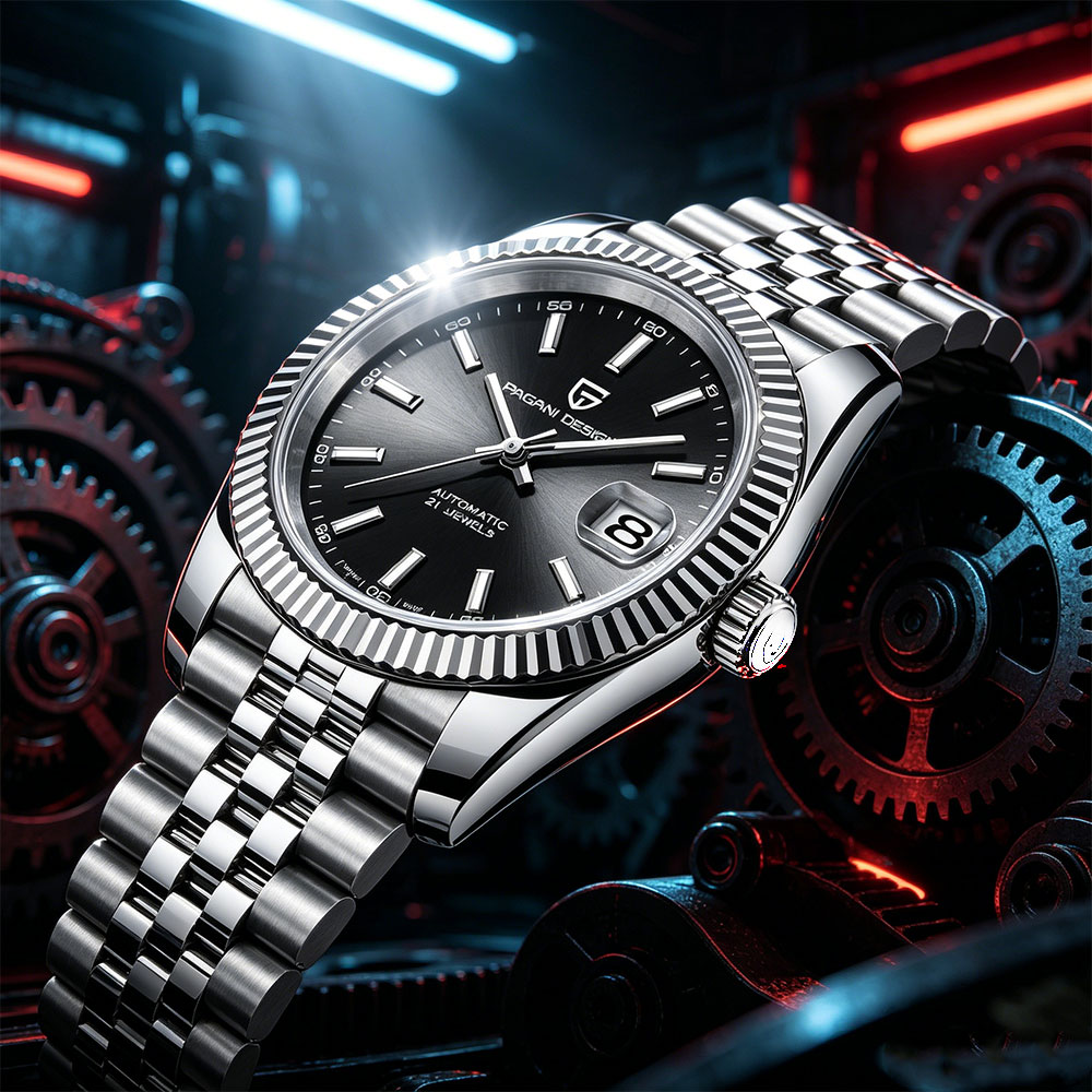 トップブランドパガーニデザイン男性機械式時計ステンレス鋼男性 - Rolex Watch Datejust のレビューと価格