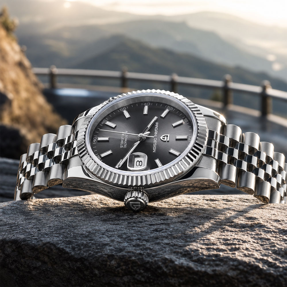 トップブランドパガーニデザイン男性機械式時計ステンレス鋼男性 - Rolex Watch Datejust のレビューと価格