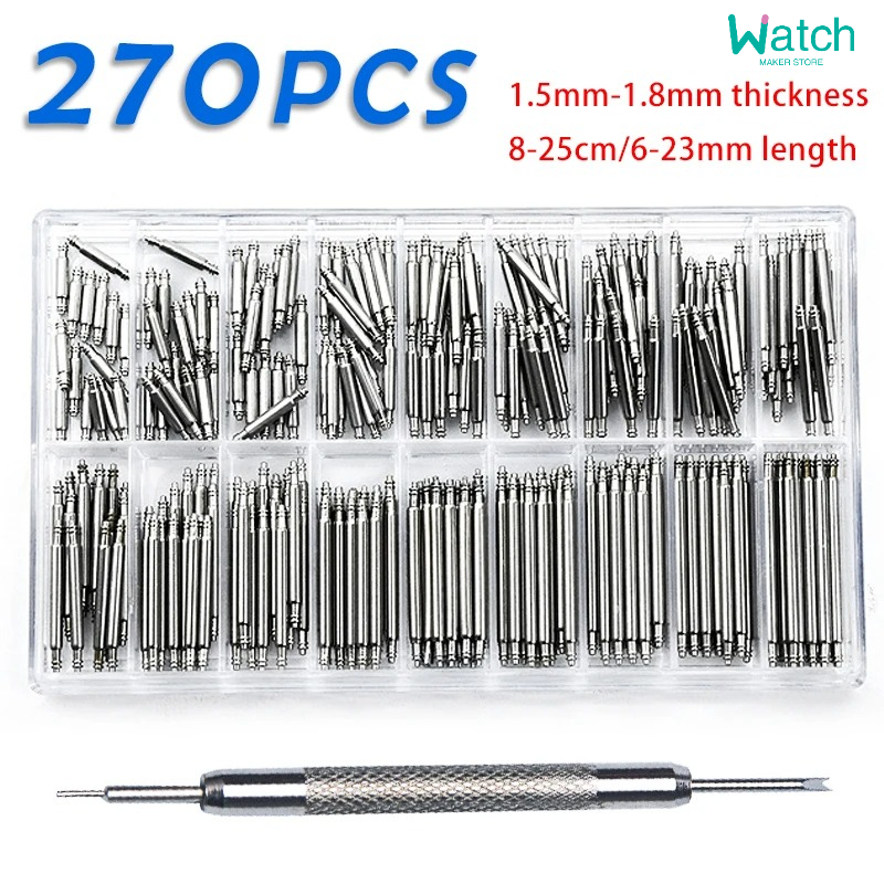 270 ピース/セットステンレス鋼スプリングバー直径 1.5 - Spring Bar Tool Set のレビューと価格