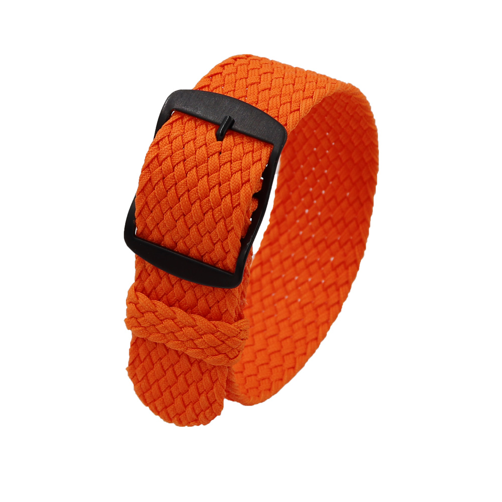 織りナイロン製時計バンド,18mm,20mm,22mm,無地 - Perlon Strap Woven のレビューと価格