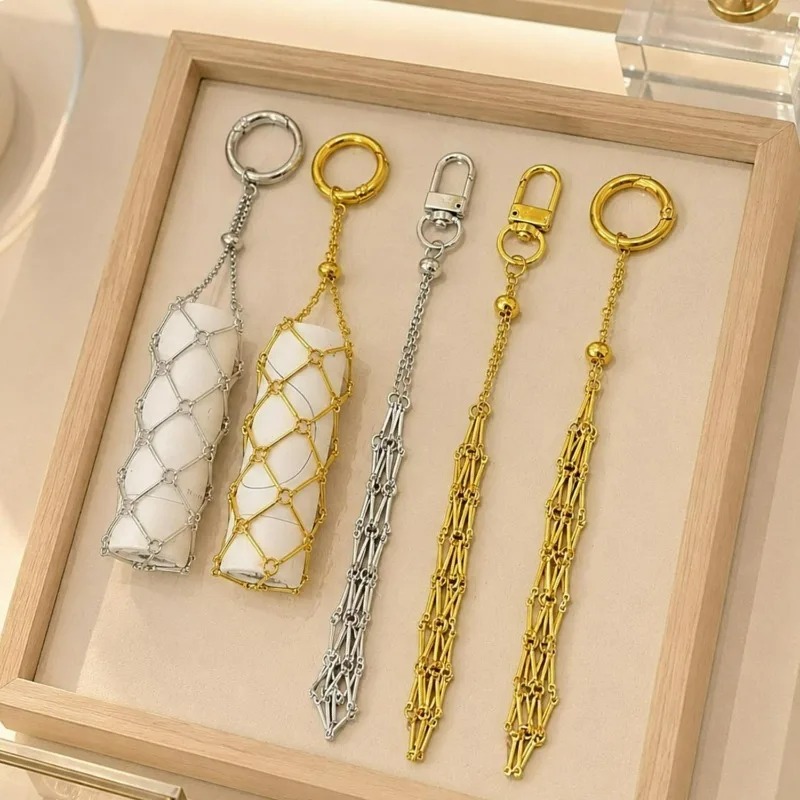 ポータブルメッシュメタルネットバッグ女性用ユニバーサル軽量ゴ - Mesh Strap Metal のレビューと価格
