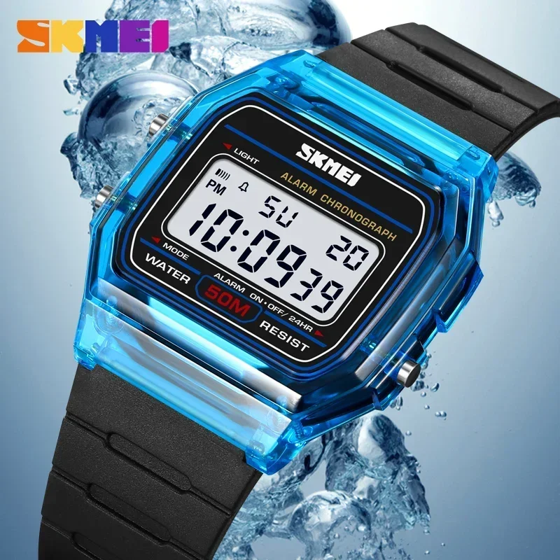 SKMEI 2056 透明 TPU ストラップレディース腕時 - Rubber Strap Diver のレビューと価格