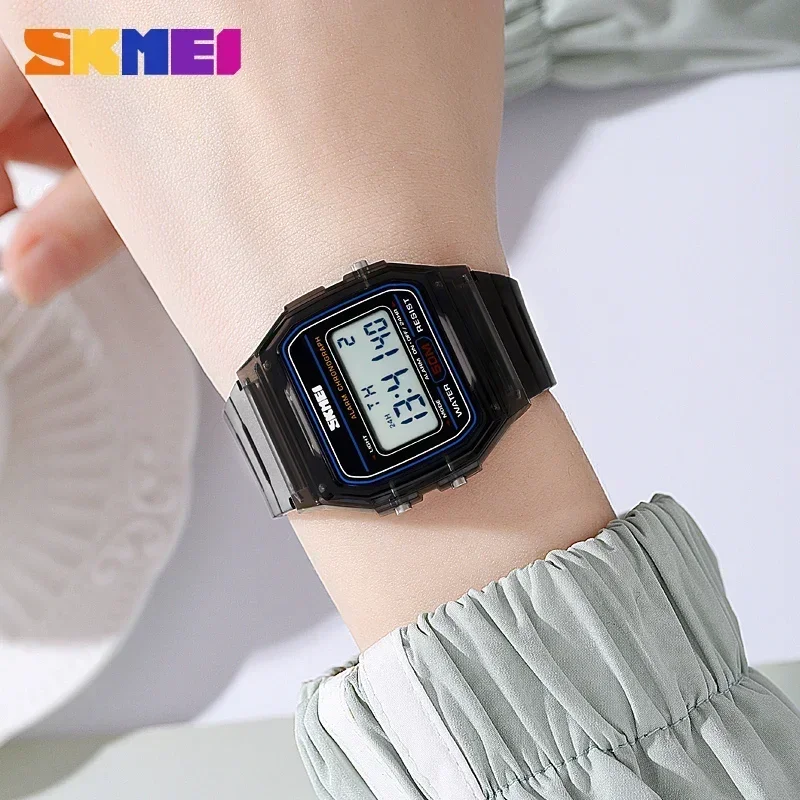 SKMEI 2056 透明 TPU ストラップレディース腕時 - Rubber Strap Diver のレビューと価格