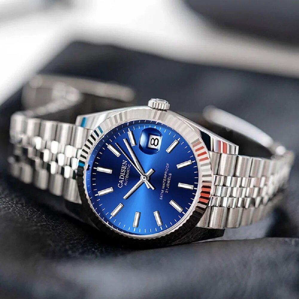 CADISEN 男性機械式時計トップブランドの高級自動腕時計 - Rolex Watch Datejust のレビューと価格