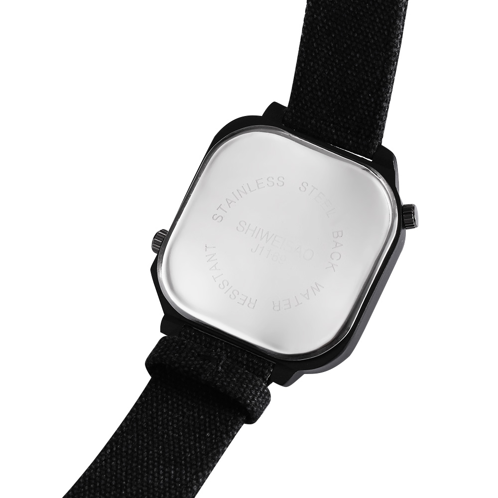 クォーツメンズウォッチトップブランドの高級キャンバスストラッ - Canvas Strap Watch のレビューと価格