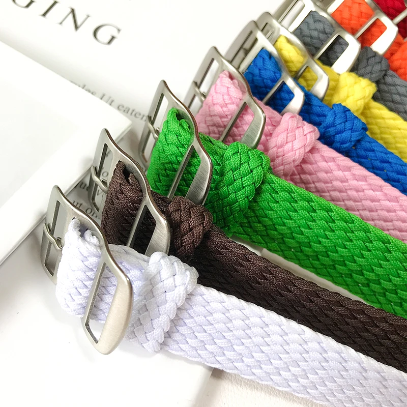 ナイロン製腕時計ストラップ、ペロン用織り時計バンド、オメガベ - Perlon Strap Woven のレビューと価格
