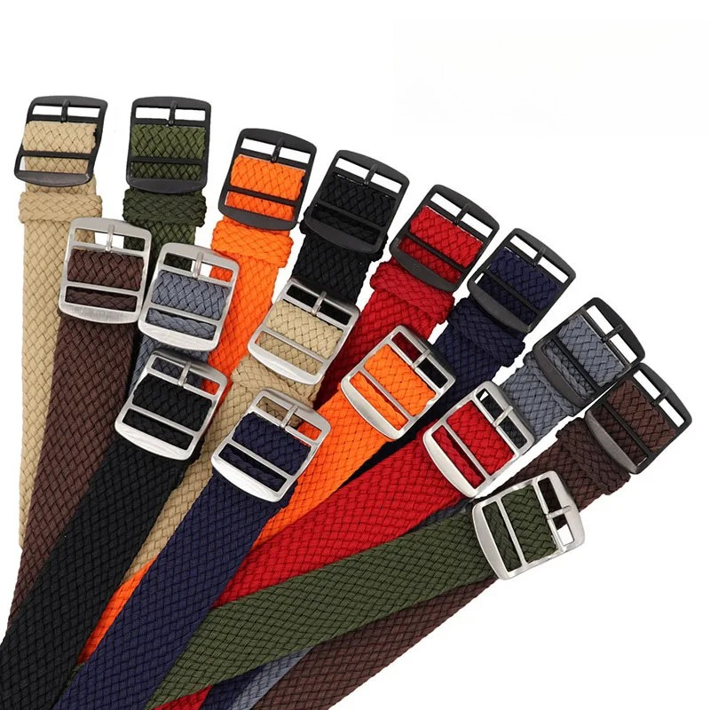 ナイロン製腕時計ストラップ、ペロン用織り時計バンド、オメガベ - Perlon Strap Woven のレビューと価格