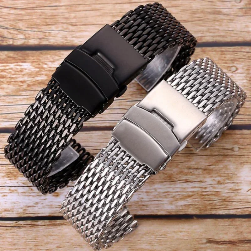 男性用ステンレススチールメッシュウォッチバンド,シンコダイビ - Mesh Strap Metal のレビューと価格