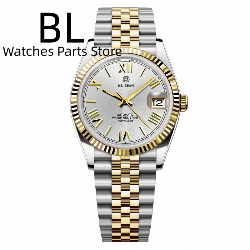 BLIGER 36mm/39mm ツートンゴールド NH35 - Rolex Watch Datejust のレビューと価格
