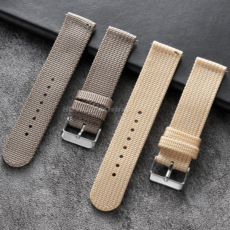 18 ミリメートル 20 ミリメートル 22 ミリメートル  - Canvas Strap Watch のレビューと価格
